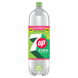 7UP zero sugar lemon and lime soda 2L bottle (British brand)