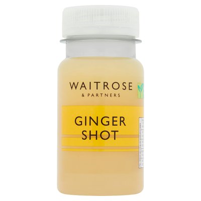 Waitrose ginger shot with apple and lemon 100ml, imported from the UK