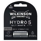 Wilkinson Hydro 5 Advanced razor blade refills 4s, imported from the UK