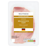 Waitrose German Brunswick beechwood smoked ham 110g, UK version