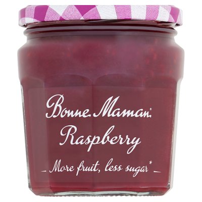 Bonne Maman reduced sugar raspberry jam 335g - British product
