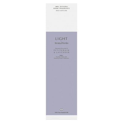 Aromaworks light diffuser Petitgrain and Lavender 100ml, imported from the UK