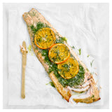 Waitrose salmon side with orange, mustard and dill 898g, UK version