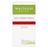 Waitrose egg lasagne sheets 375g pack (British brand)