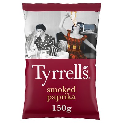Tyrrells smoked paprika crisps 150g (British brand)