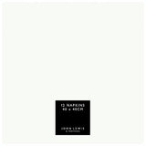 JL linen feel white napkins 40cm 12 pack (British brand)