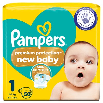 Pampers New Baby nappies Size 1 2-5kg, UK version