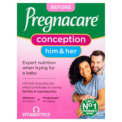 Vitabiotics Pregnacare Him and Her Conception 60s (British brand)