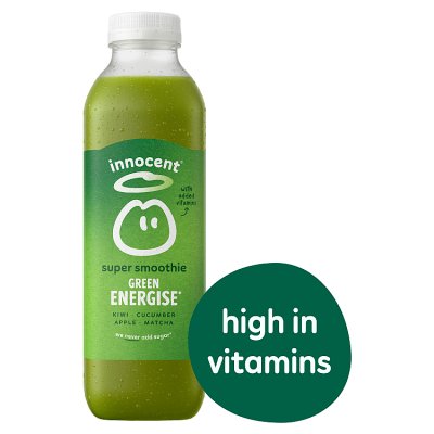 Innocent Green Energise super smoothie 750ml (British brand)