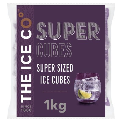 The Ice Co Super Cube ice cubes 1kg (British brand)