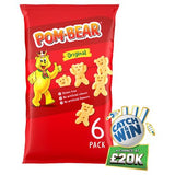 Pom-Bear Original potato snacks 6x13g multipack, UK version