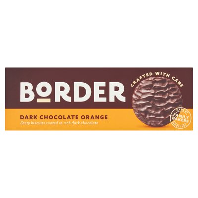 Border dark chocolate orange biscuit 150g, imported from the UK