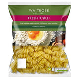 Waitrose fresh fusilli pasta 500g - British product