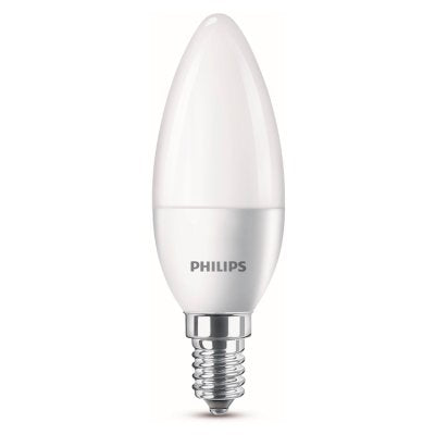 Philips LED Frost Candle E14 light bulb (British brand)