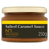 Waitrose No.1 salted caramel dessert sauce 250g, imported from the UK