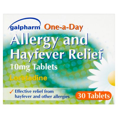 Galpharm Loratadine allergy relief tablets 30s - British product