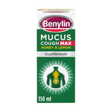 Benylin mucus cough honey and lemon syrup 150ml, UK version