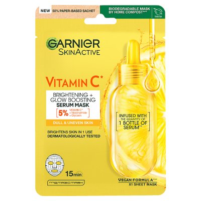 Garnier Moisture Vitamin C sheet mask 28ml, UK version