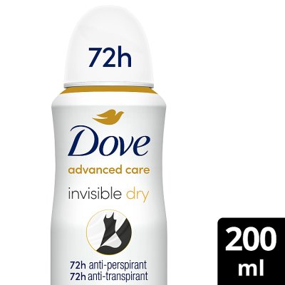 Dove Invisible Dry anti-perspirant spray 200ml (British brand)