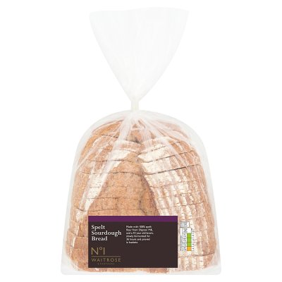 Waitrose No.1 spelt sourdough bread 500g (British brand)