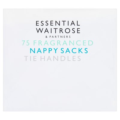 Waitrose mini nappy sacks, 75 bags (British brand)