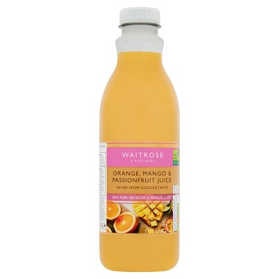 Waitrose orange mango passionfruit fruit juice 1 litre, UK version