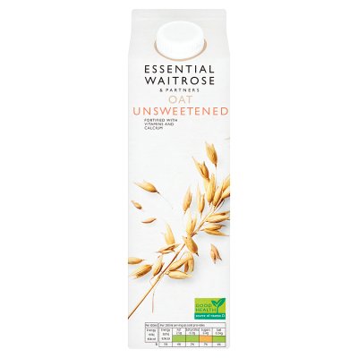 Waitrose oat drink unsweetened 1 litre - British product