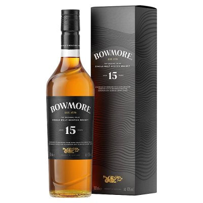 Bowmore 15 Year Old single malt whisky 70cl - British product