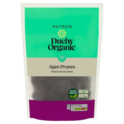 Duchy Organic Agen prunes 250g bag - British product