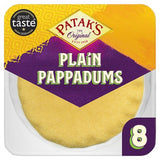 Patak's plain pappadums 8 pack, UK version