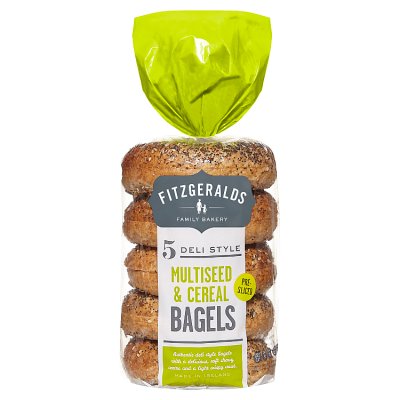Fitzgeralds multiseed cereal bagels 5 pack - British product