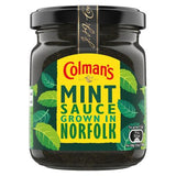 Colman's mint sauce condiment in 165g jar (British brand)