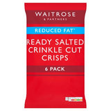 Waitrose LOVE Life ready salted reduced fat crisps, 6x25g, UK version