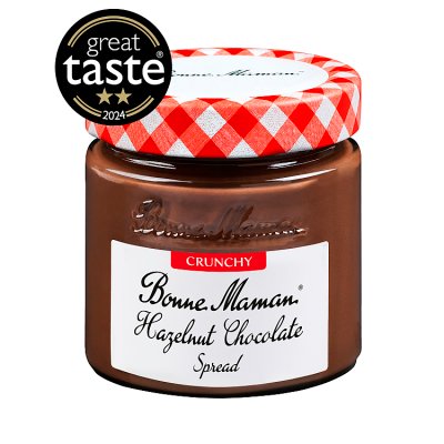 Bonne Maman crunchy hazelnut chocolate spread 250g, UK version