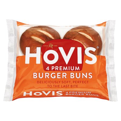 Hovis premium burger buns 4 pack - British product