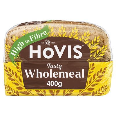 Hovis wholemeal medium sliced bread 400g, UK version