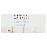 Waitrose Essential Kitchen Rolls 4x100 sheets (British brand)