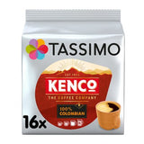 Tassimo Kenco Colombian coffee pods 136g, UK version