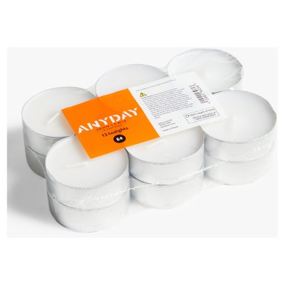 John Lewis ANYDAY large tealights 12 pack - British product