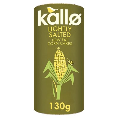 Kallo corn cakes salted wholegrain 130g (British brand)