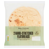 Waitrose hand-stretched flatbreads 2x100g, imported from the UK