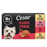 Cesar Classics Terrine dog food trays 8x150g - British product