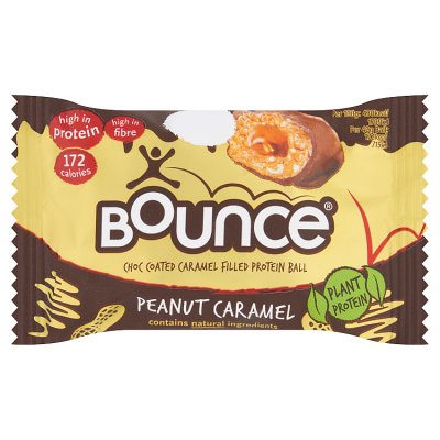 Bounce peanut caramel protein ball 40g, UK version