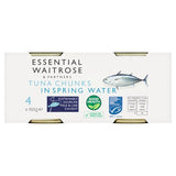 Essential tuna chunks in spring water 4x160g, UK version