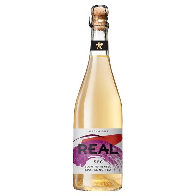 REAL Sec sparkling tea 750ml bottle, imported from the UK