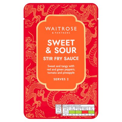 Waitrose sweet and sour stir fry sauce 120g (British brand)
