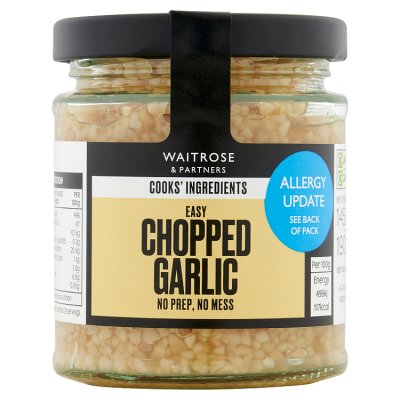 Cooks' Ingredients Chopped Garlic 190g, UK version