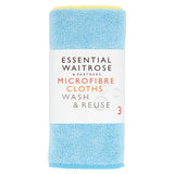 Essential microfibre cloths pack of 3, 35cm (British brand)