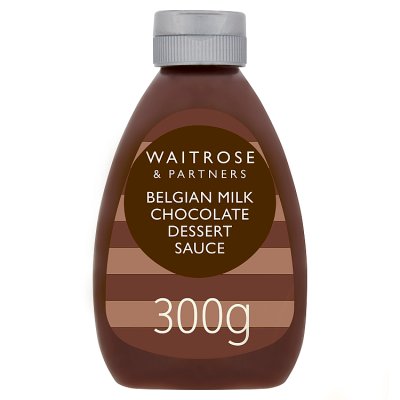 Waitrose milk chocolate dessert sauce 300g (British brand)