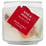 John Lewis candle Rose & Vanilla, imported from the UK